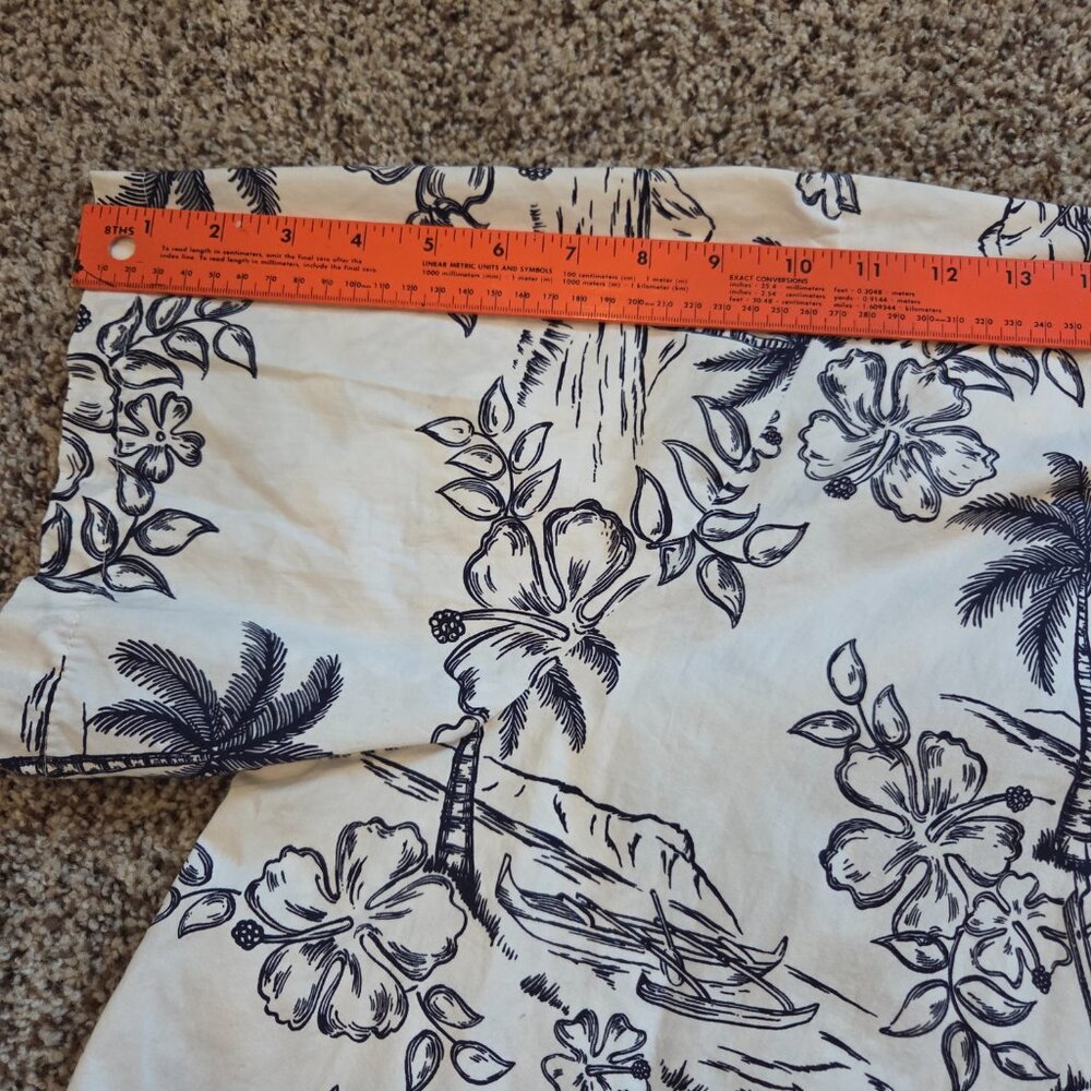 Vintage Hilo Hattie Hawaiian Shirt Mens 4XL Button Up Palm Trees Floral Resort - Picture 7 of 8